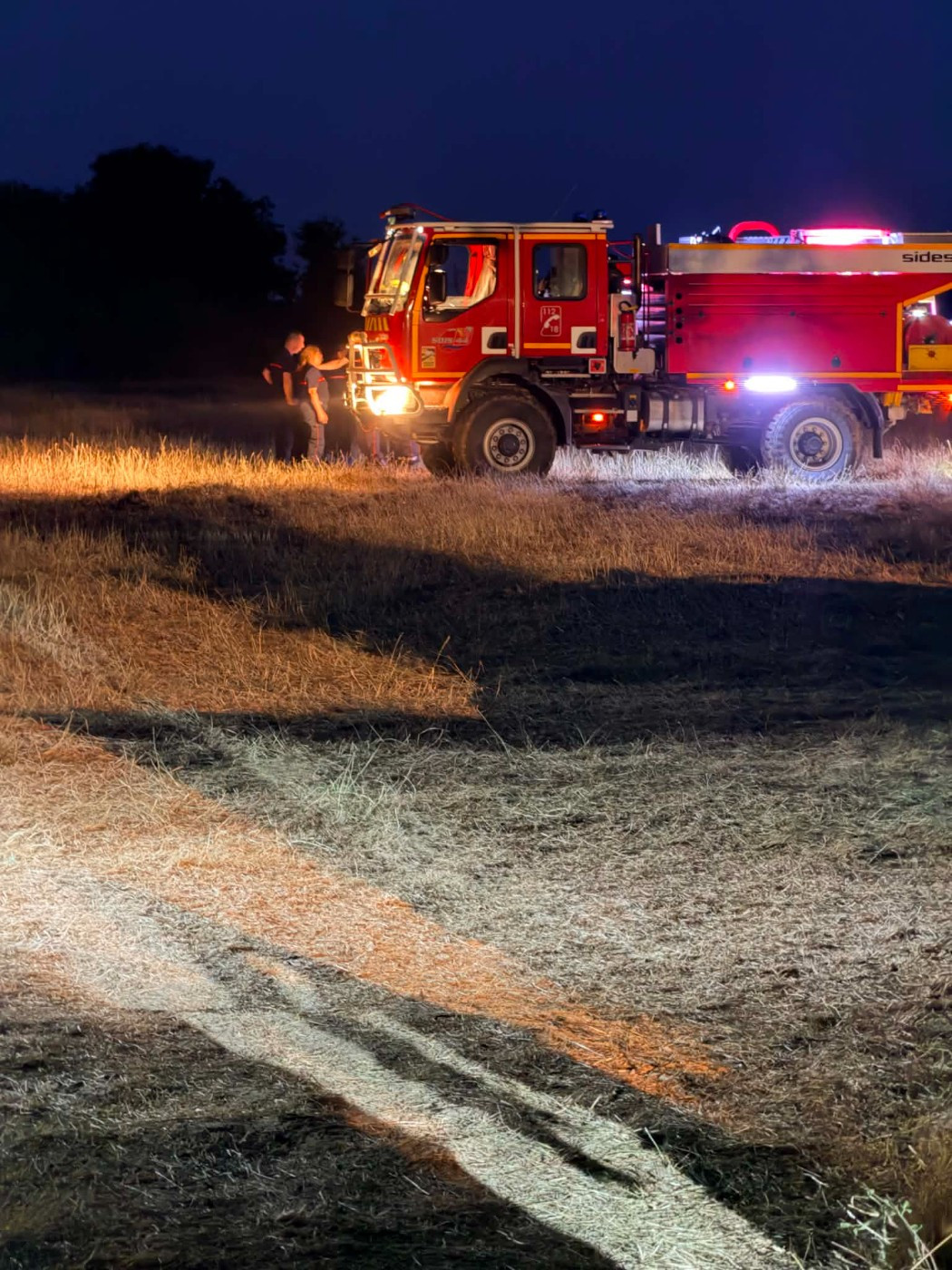 des berges de l'Isac - Incendie